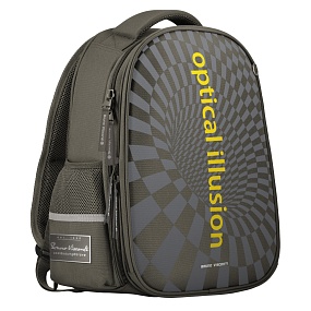 Рюкзак BrunoVisconti®
облегченная капсула
темно-серый  с эргономичной спинкой
«ИЛЛЮЗИЯ»
Арт. 12-001-086/06