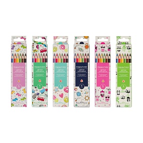 Карандаши BrunoVisconti®
цветные, 6 цветов 
HappyColor
Арт. 30-0051
упаковка в ассортименте