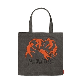 СУМКА-ШОППЕР КВАДРАТНАЯ, СЕРАЯ "ТАНЕЦ" 39x39 cm
Арт. 16-003-04/04