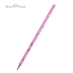 Карандаш BrunoVisconti
чернографитовый, НВ 
HappyGraphix «ЕДИНОРОГИ»
Арт. 21-0030/35