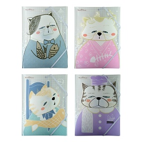 Папка-файл на резинке BrunoVisconti®
А4 (24 х 32 см)
"КОТЫ В ЯПОНСКОМ СТИЛЕ"
Арт. 14-043
обложка в ассортименте