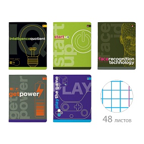 Тетрадь общая Альт®
А5 (165 х 203 мм)
"START UP.NEW" 48 л., клетка
Арт. 7-48-1360
обложка в ассортименте