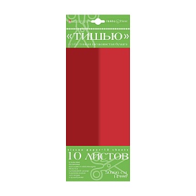 Набор цветной бумаги "тишью" HOBBY TIME
(115 х 282 мм), 10 листов
красный/ бордовый
Арт : 2-144/05