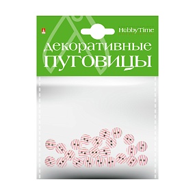 ДЕКОРАТИВНЫЕ ПУГОВИЦЫ. "ПОЛОСКИ" Ø 10ММ
Арт. 2-157/01