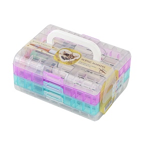 НАБОР МАРКЕРОВ-КИСТЕЙ  АКРИЛОВЫХ "LOVE ME" 18 ЦВ., УВЕЛИЧЕННЫЙ ОБЪЕМ
Арт. 22-0176/03