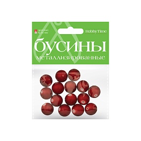 БУСИНЫ КРУГЛЫЕ МЕТАЛЛИЗИРОВАННЫЕ, Ø 16 ММ, 6 ЦВ
Арт. 2-580/03