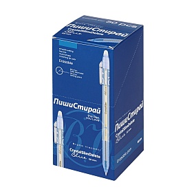 Ручка гелевая пиши-стирай автоматическая BrunoVisconti®
"DELETESLIMCLICK" цвет корпуса прозрачный
0.5 мм
Арт. 20-0319/01