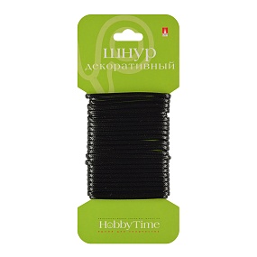 ШНУР ДЕКОРАТИВНЫЙ ВОЩЁНЫЙ, Ø 1,5 ММ, 4 М, ЧЕРНЫЙ
Арт. 2-154/03