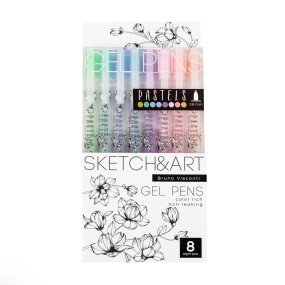 Набор BrunoVisconti®
из 8-ми гелевых ручек
0.8 мм, ассорти
Sketch&Art "Uni Write.PASTELS"
Арт. 20-0310