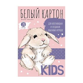 Набор белого картона BrunoVisconti®
А4 (197 х 290 мм), 20 листов, 
KIDS
Арт. 11-420-324