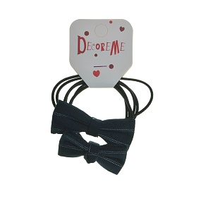 РЕЗИНКА ДЛЯ ВОЛОС "БАНТИКИ. ТЕМНАЯ ШОТЛАНДКА" 2 ШТ, 4 ЦВЕТА 
Арт. 2-712/101