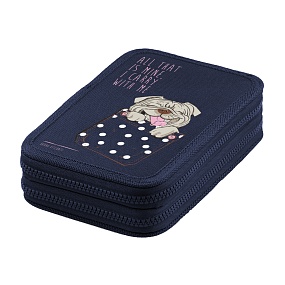 Пенал BrunoVisconti
на молнии, два отделения 
синий, 200х130 мм
"КАРМАННЫЕ ЖИВОТНЫЕ.СОБАЧКА"
14-051/27