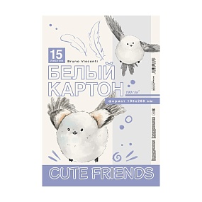 Набор белого картона BrunoVisconti®
А4, 15 листов, 1 цвет , 190 г/кв.м
CUTEFRIENDS
Арт. 11-415-363