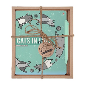НАБОР ПОДАРОЧНЫЙ "CATS IN LOVE. Хоровод" (ДВЕ ТЕТРАДИ И РУЧКА)
Арт. 7-48-1230-2/2