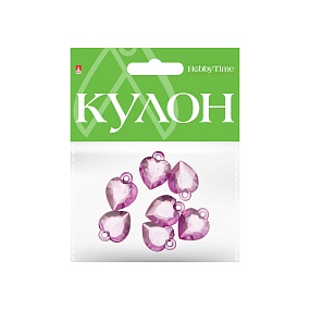 КУЛОН ПОЛУПРОЗРАЧНЫЙ "СЕРДЦЕ" 18Х22,5Х7  ММ, 5 ЦВ, 7 шт.
Арт. 2-587/02