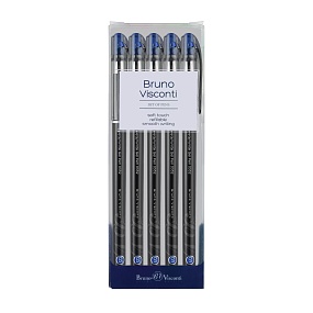 НАБОР ИЗ 5-ТИ РУЧЕК "DeleteWrite.xPro" Nero  СО СТИРАЕМЫМИ ЧЕРНИЛАМИ  0.5 ММ, СИНЯЯ
Арт. 20-0332/11-5