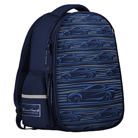 Рюкзак BrunoVisconti®
облегченная капсула
синий  с эргономичной спинкой
«СПОРТКАР»
Арт. 12-001-093/02