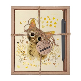 НАБОР ПОДАРОЧНЫЙ "ЛЮБОВЬ КАК ОНА ЕСТЬ. Милый котик" (ДВЕ ТЕТРАДИ И РУЧКА)
Арт. 7-48-1271-2/2