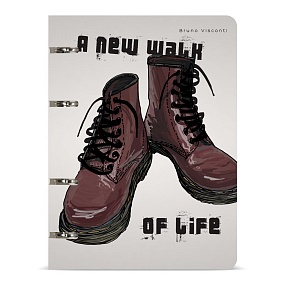 Тетрадь со сменным блоком BrunoVisconti®
в пластиковой обложке А5 (165 х 210 мм)
"BOOTS. КОРИЧНЕВЫЕ БОТИНКИ" 80л., линейка
Арт. 7-80-632/04