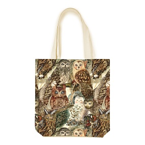 Сумка-шоппер BrunoVisconti®
 (340 х 360 мм)
"FAUNA.ВОЛШЕБНЫЕ СОВЫ"
Арт. 16-004-03/07