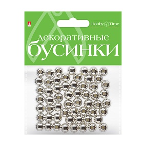 БУСИНЫ КРУГЛЫЕ СЕРЕБРЯНЫЕ, Ø 8 ММ
Арт. 2-371/08