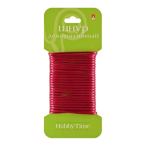 ШНУР ДЕКОРАТИВНЫЙ ВОЩЁНЫЙ, Ø 1,5 ММ, 4 М, РОЗОВЫЙ
Арт. 2-154/06