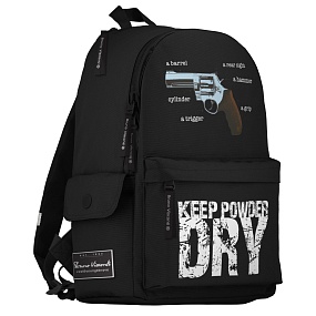 Рюкзак BrunoVisconti®
молодежный
черный 
«РЕВОЛЬВЕР»
Арт. 12-003-105/01