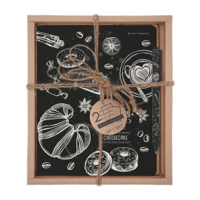 НАБОР ПОДАРОЧНЫЙ "CAFFEE NERO. Caffè nero. Desserts" (ДВЕ ТЕТРАДИ И РУЧКА)
Арт. 7-48-1272-2/5