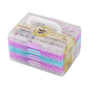 НАБОР МАРКЕРОВ-КИСТЕЙ  АКРИЛОВЫХ "LOVE ME" 24 ЦВ., УВЕЛИЧЕННЫЙ ОБЪЕМ
Арт. 22-0177/03