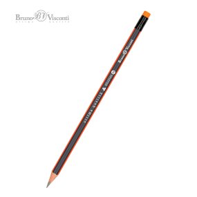 Карандаш BrunoVisconti®
чернографитовый, 2B
Graphix, с ластиком
Арт. 21-0024