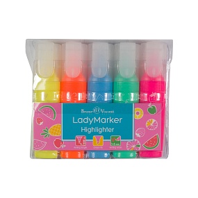 Текстовыделитель BrunoVisconti набор
желтый, зеленый, розовый, оранжевый, голубой
LadyMarker
Арт. 22-0059