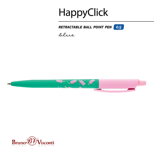 Ручкa BrunoVisconti
шариковая автоматическая, 0.5 мм, синяя
HappyClick «ЭСКИМО»
Арт. 20-0241/27: фото #9
