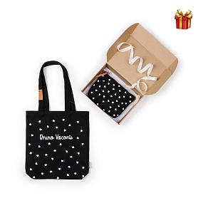 НАБОР ПОДАРОЧНЫЙ  "BLACK&WHITE.СЕРДЕЧКИ" (ШОППЕР И КОСМЕТИЧКА M)
Арт. 16-004-049010
