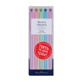 НАБОР ИЗ 5-ТИ РУЧЕК  "DeleteWrite Art. Fruit rain.Вишня"  СО СТИРАЕМЫМИ ЧЕРНИЛАМИ  0.5 ММ, СИНЯЯ
Арт. 20-0266-5