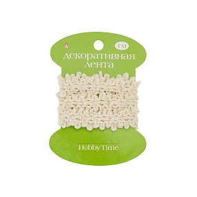 ЛЕНТА ДЕКОРАТИВНАЯ КРУЖЕВНАЯ БЕЖЕВАЯ, ДЛИНА 1 М., 3 ВИДА
Арт. 2-608/05