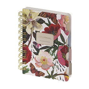ЗАПИСНАЯ КНИЖКА "ART JOURNAL" А6,120 Л. НА ГРЕБНЕ, С РАЗДЕЛИТЕЛЯМИ "FLORA.ПИОНЫ"
Арт. 3-568/24