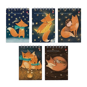 Блокнот Альт®
А7 (68 х 104мм)
"ВОЛШЕБНЫЕ ЛИСЫ"  40 л.
Арт. 3-40-250
обложка в ассортименте