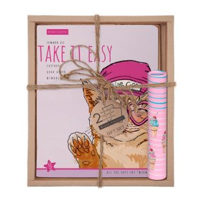Набор подарочный "EASY LIFE.КОТЫ. Mainecoon" (две тетради и ручка в тубе)
Арт. 7-48-1293-3/4