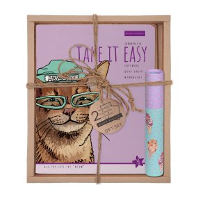 Набор подарочный "EASY LIFE.КОТЫ. Abyssin" (две тетради и ручка в тубе)
Арт. 7-48-1293-3/5