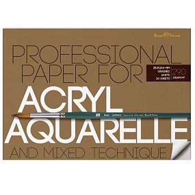 Блок - склейка BrunoVisconti
для акварели, акрила
А4 (283х204 мм), 20 л., 1 вид
Арт. 1-20-035