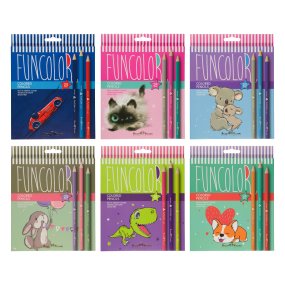 Карандаши BrunoVisconti®
цветные, 24 цвета 
FunColor
(пластиковый корпус)
Арт. 30-0062
упаковка в ассортименте