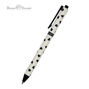 Ручка шариковая автоматическая BrunoVisconti®
0.5 мм, синий
ArtClick "Сердечки"
Арт. 20-0281/18