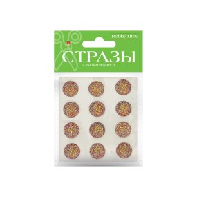 НАБОР САМОКЛЕЯЩИХСЯ СТРАЗ №96 "КРУГИ", 16 ММ, 4 ЦВ.
Арт. 2-344/05