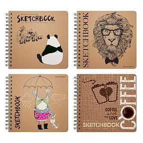 SKETCHBOOK BrunoVisconti®
200х205  мм, 120 л.
Крафт 70 г, на гребне
Арт. 1-551/02
обложка в ассортименте