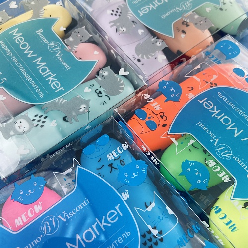 Текстовыделитель BrunoVisconti®
набор 3 цвета, "MEOW MARKER"
желтый, зеленый, оранжевый
Арт. 22-0106: фото #1