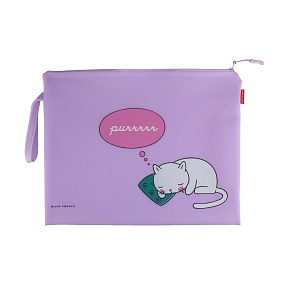 Папка на молнии BrunoVisconti
А4 (34 х 26 см)
"CAT'S DREAMING"
Арт. 14-004/15