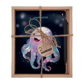 НАБОР ПОДАРОЧНЫЙ "OCTOPUS PARTY. Amazement" (ДВЕ ТЕТРАДИ И РУЧКА)
Арт. 7-48-1297-2/1