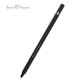 Ручка гелевая BrunoVisconti®
"SUPER SLIM. Black" черная 
0.28 мм 
Арт. 20-0397