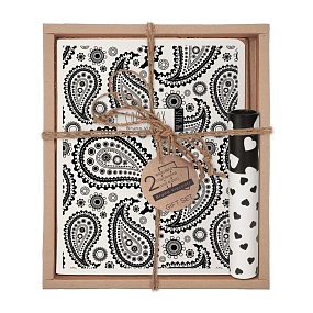 Набор подарочный "BLACK&WHITE.NEW. Cashmere pattern" (две тетради и ручка в тубе)
Арт. 7-48-1269-3/5