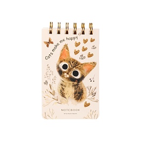 БЛОКНОТ НА ГРЕБНЕ «CUTE JOURNAL» A6-, BV, 100 Л. "LOVE ME.МИЛЫЙ КОТИК" ЛИНЕЙКА
Арт. 3-100-005/13